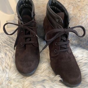 Tod’s Brown Suede Ankle Boots, Size 39.5